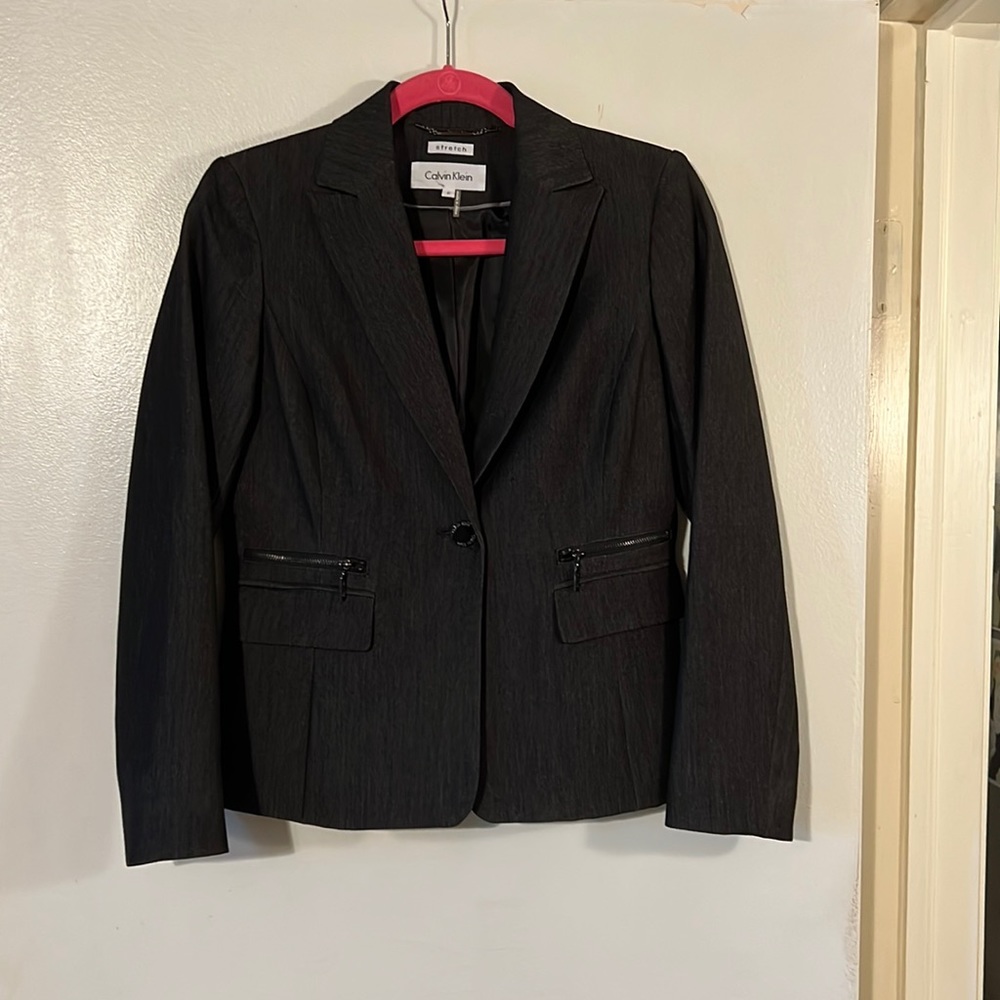 Calvin Klein charcoal gray jacket
